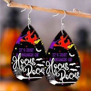 NWT Hocus Pocus Teardrop Earrings